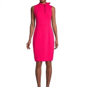Calvin Klein Collection Vibrant Pink Midi Dress